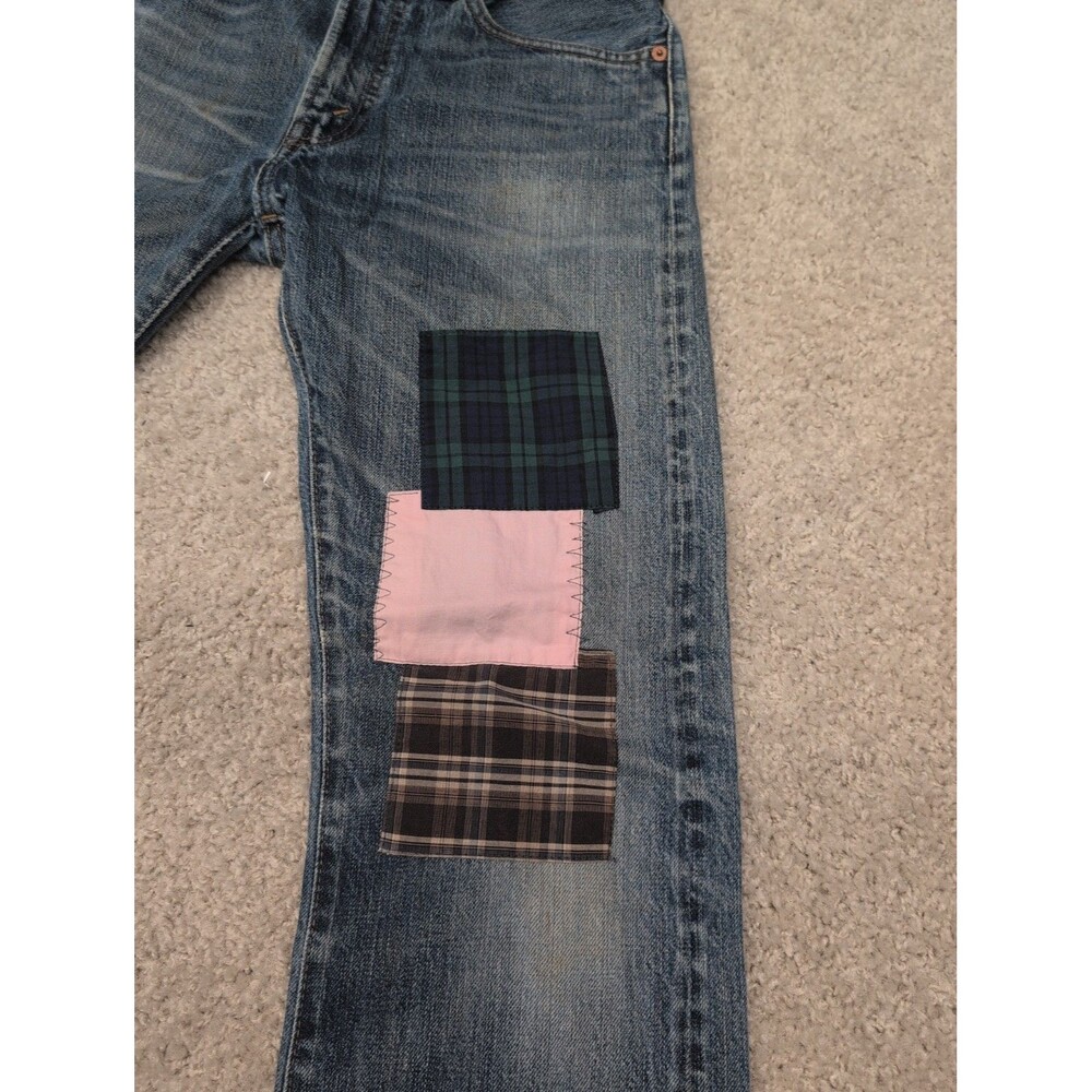 Levi's 505-0217 Big E Selvedge Talon 42 Zipper Jeans Men's Size 30x32 Distressed - Picture 7 of 16